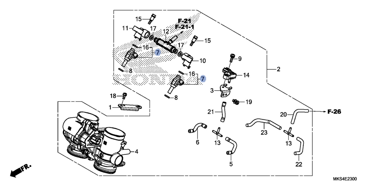 Honda OEM part 16450-MKS-E01