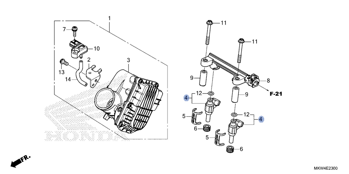 Honda OEM part 16450-MKT-D01