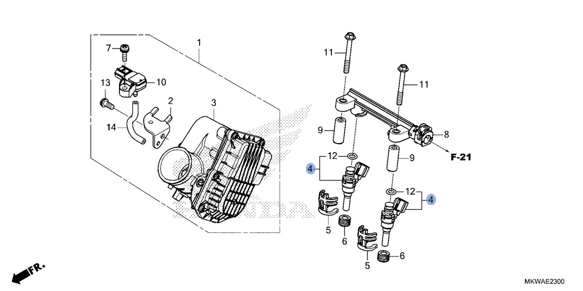 Honda OEM part 16450-MKT-D71