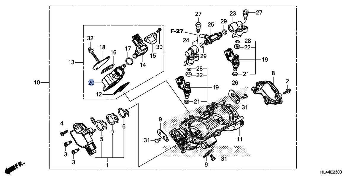 Honda OEM part 16451-HL4-003