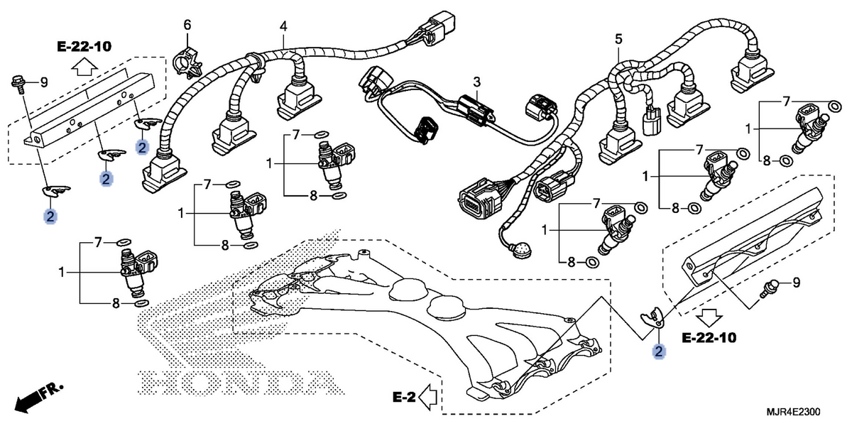 Honda OEM part 16451-MCA-000