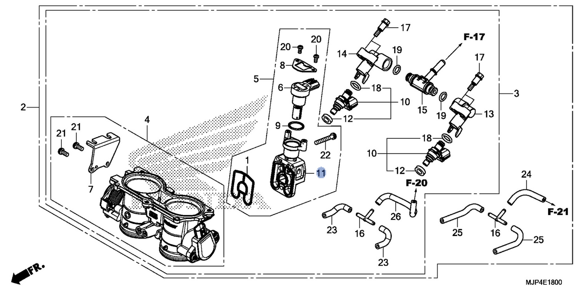 Honda OEM part 16451-MJP-G51