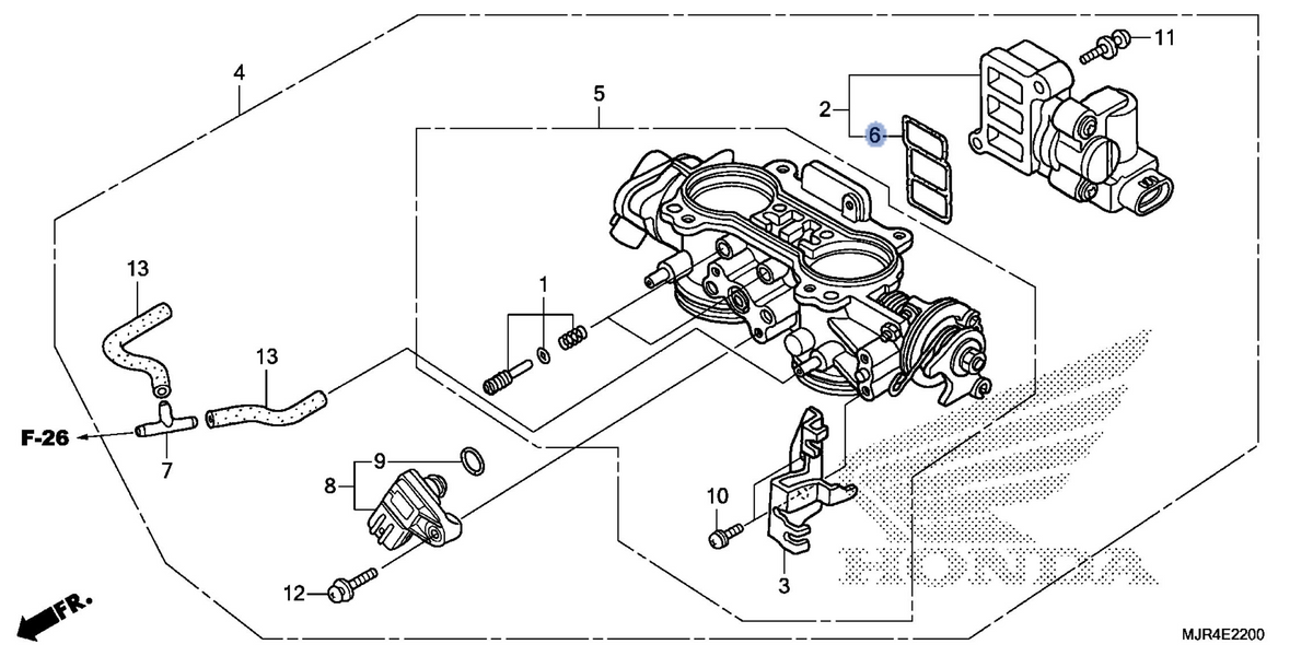 Honda OEM part 16456-P8A-A01