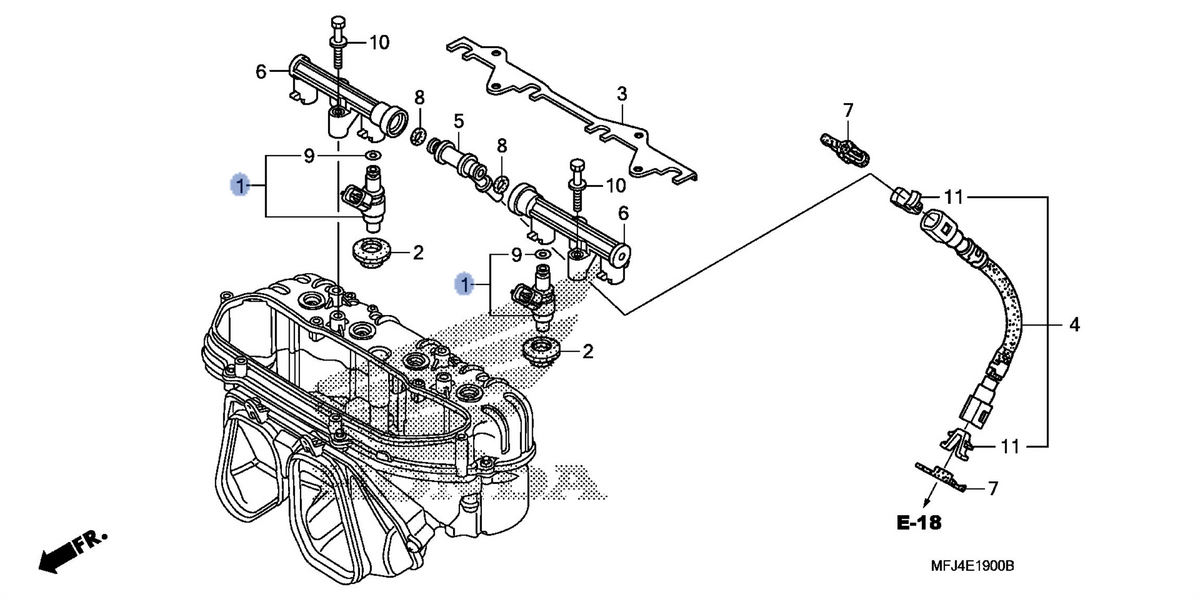 Honda OEM part 16460-MFJ-D01