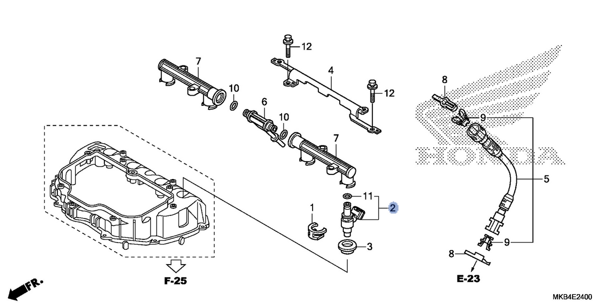 Honda OEM part 16460-MFL-003