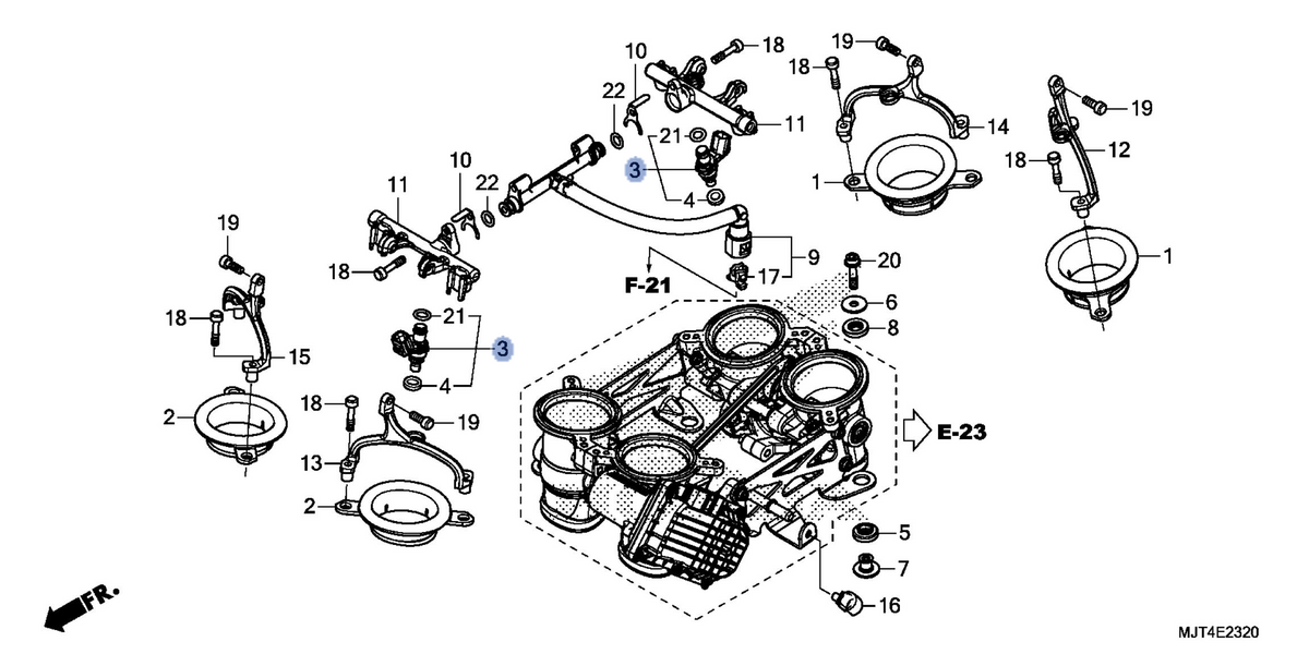 Honda OEM part 16460-MJT-E01