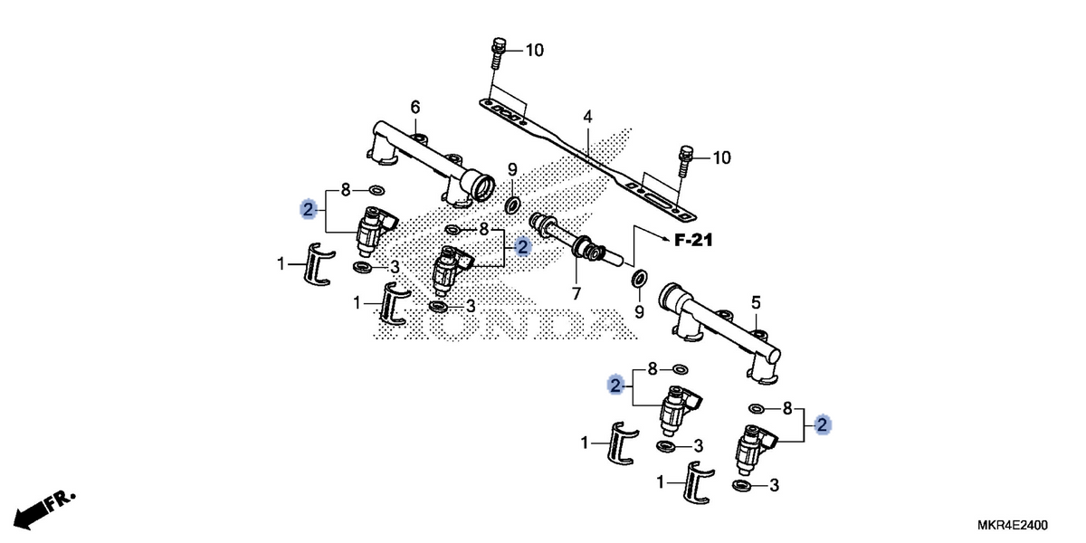 Honda OEM part 16460-MKR-D11