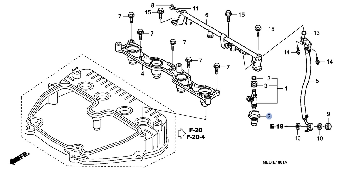 Honda OEM part 16472-MEL-000