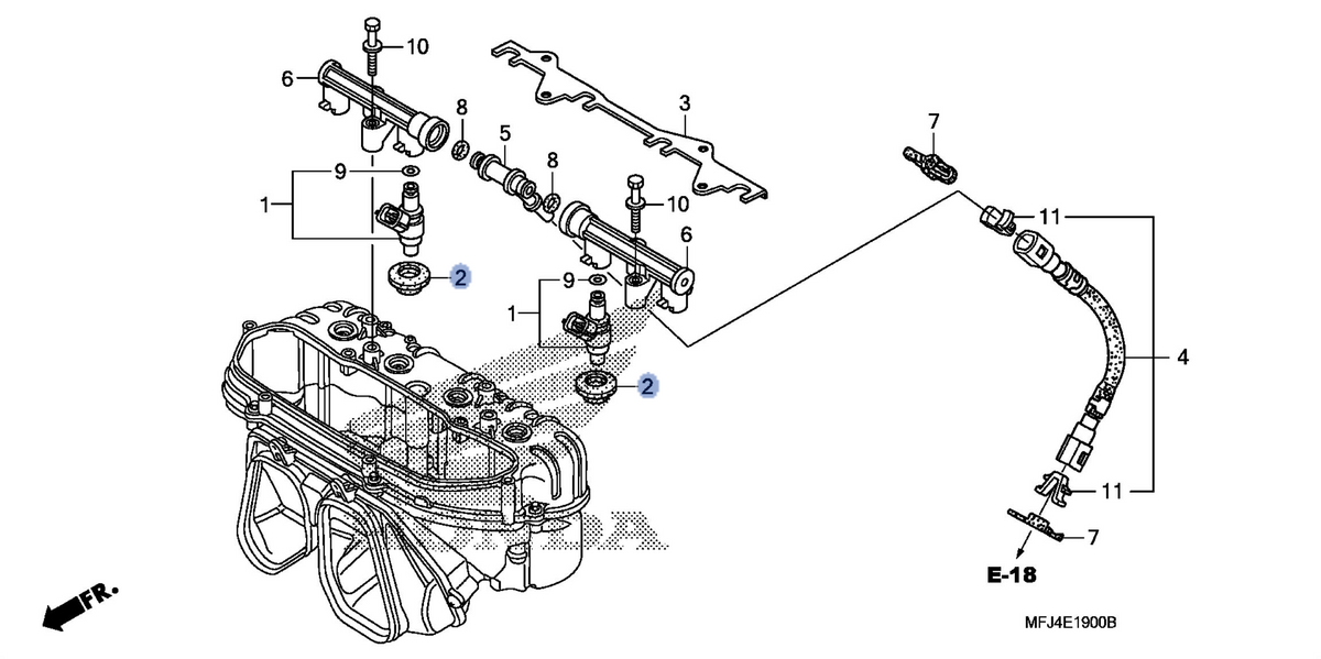 Honda OEM part 16472-MFJ-D00