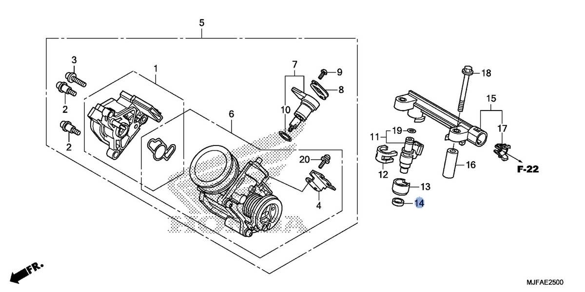 Honda OEM part 16472-MGS-D30