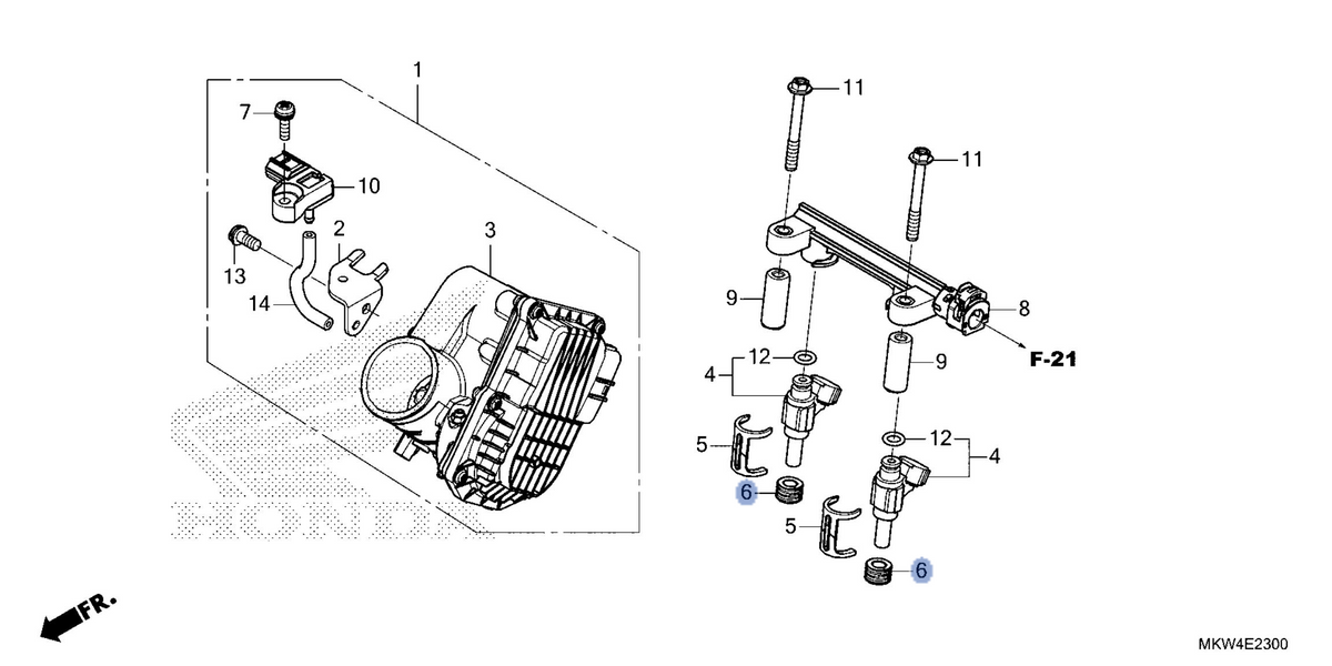 Honda OEM part 16472-MKT-D00