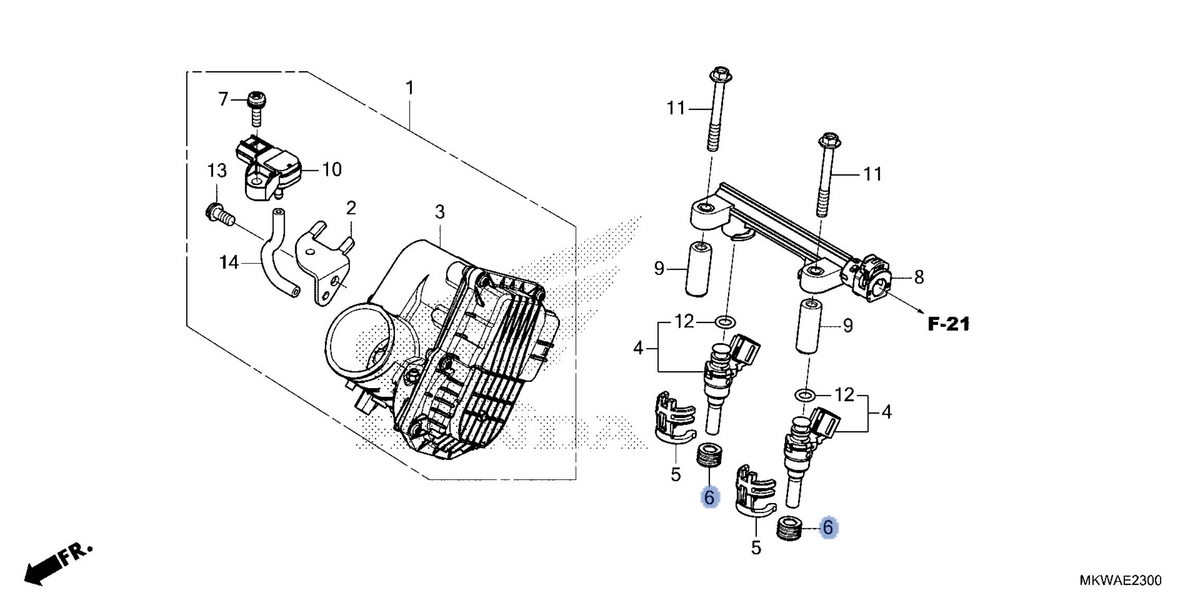 Honda OEM part 16472-MKT-D70