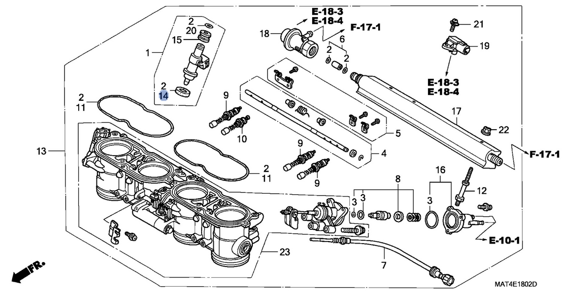 Honda OEM part 16472-P0H-A01