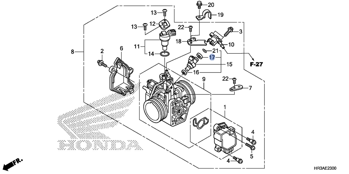 Honda OEM part 16473-HR3-A42