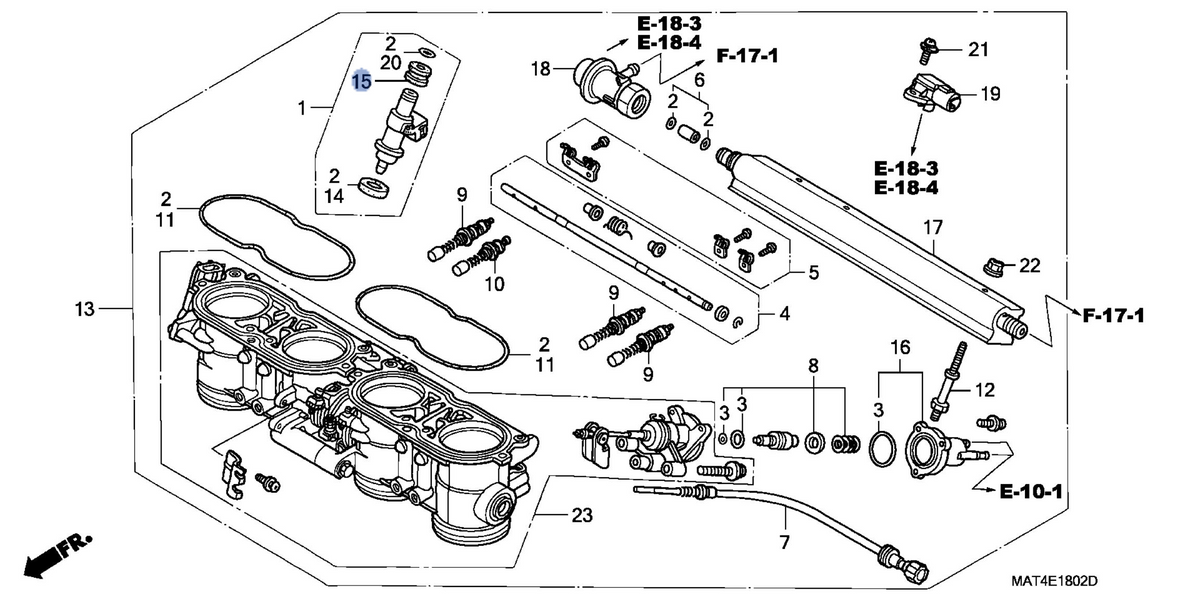 Honda OEM part 16473-P10-A01
