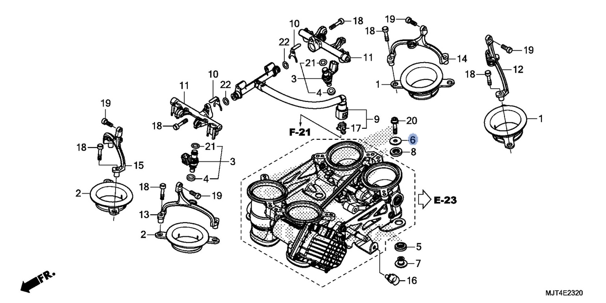 Honda OEM part 16482-MJT-E00