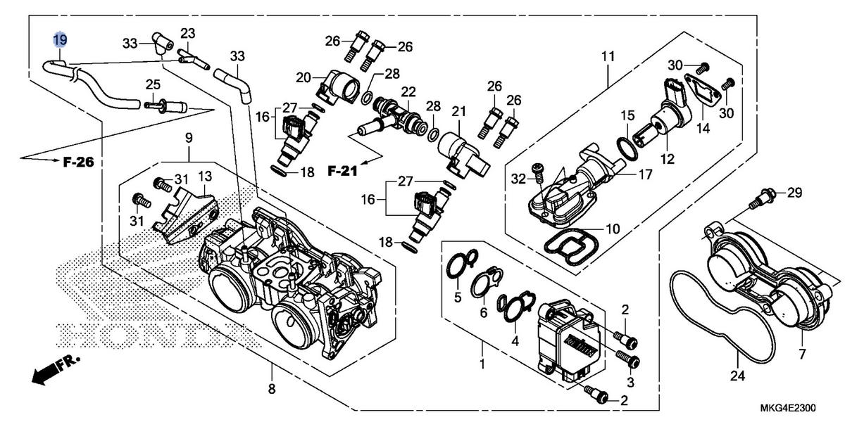 Honda OEM part 16482-MKG-L01