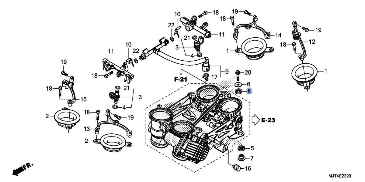 Honda OEM part 16486-MJT-E00