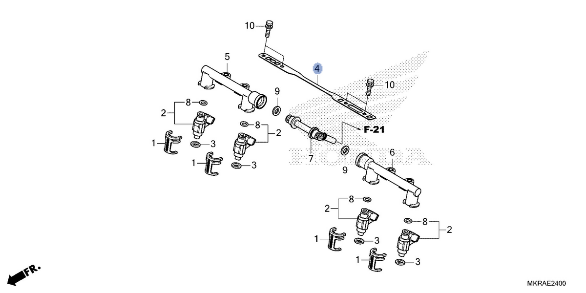 Honda OEM part 16501-MKR-D10
