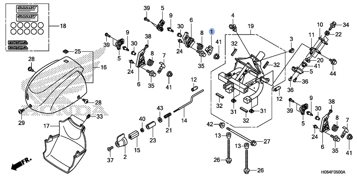 Honda OEM part 16503-H06-000