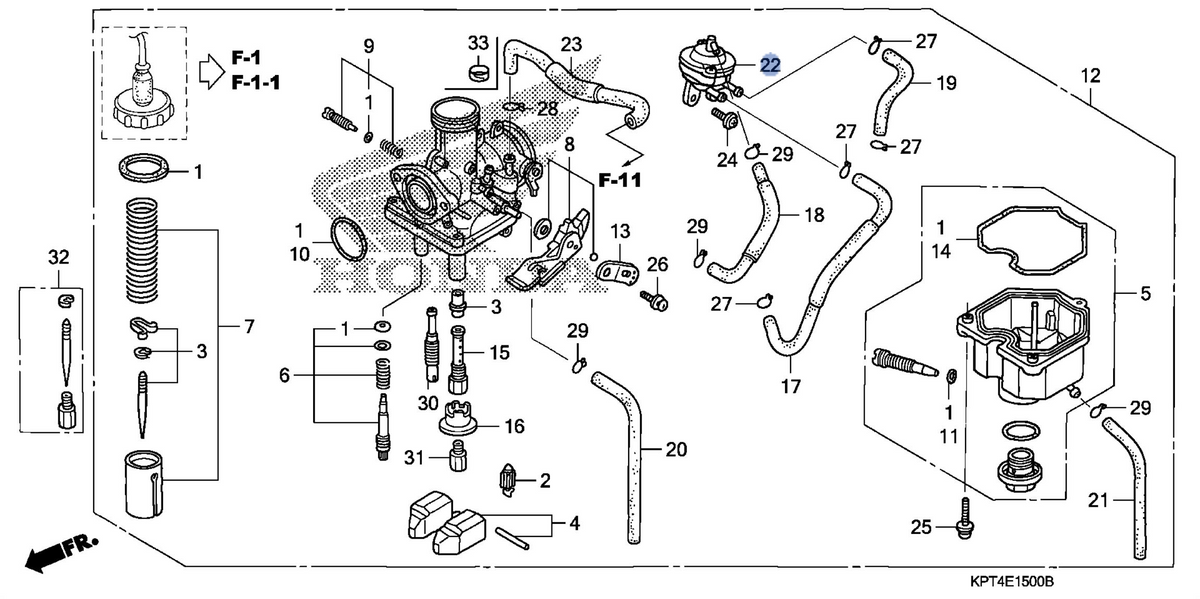 Honda OEM part 16510-KPT-A01