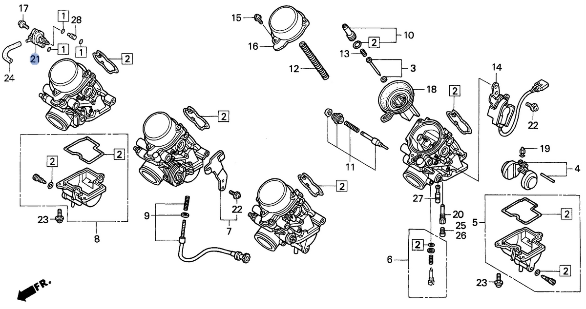 Honda OEM part 16510-MAL-600