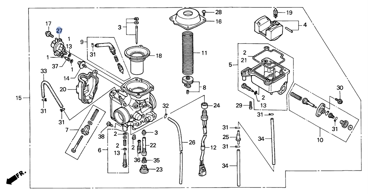 Honda OEM part 16510-MZ5-700