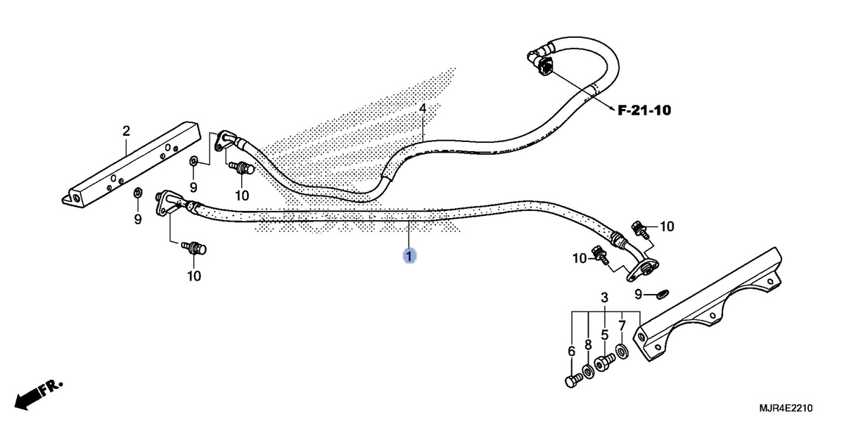 Honda OEM part 16527-MCA-A61