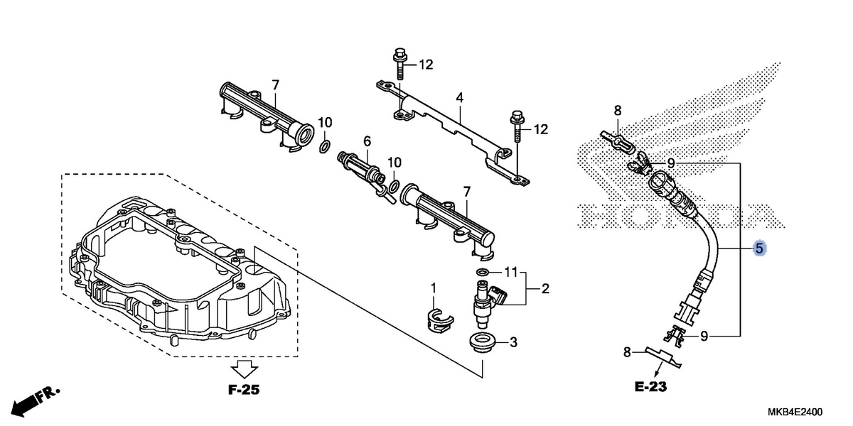 Honda OEM part 16527-MFL-003