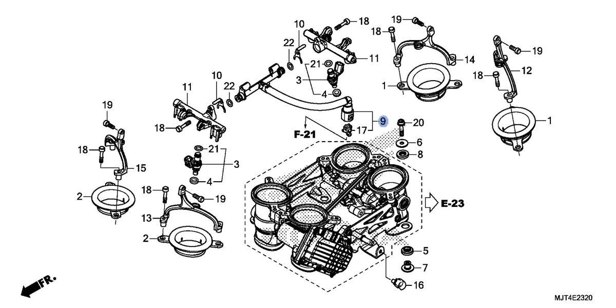 Honda OEM part 16527-MJT-E01