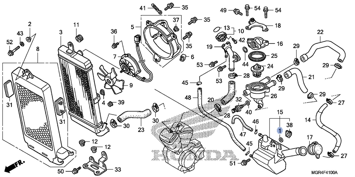 Honda OEM part 16573-ZE6-300