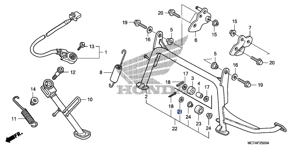 Honda OEM part 16578-ZG3-000
