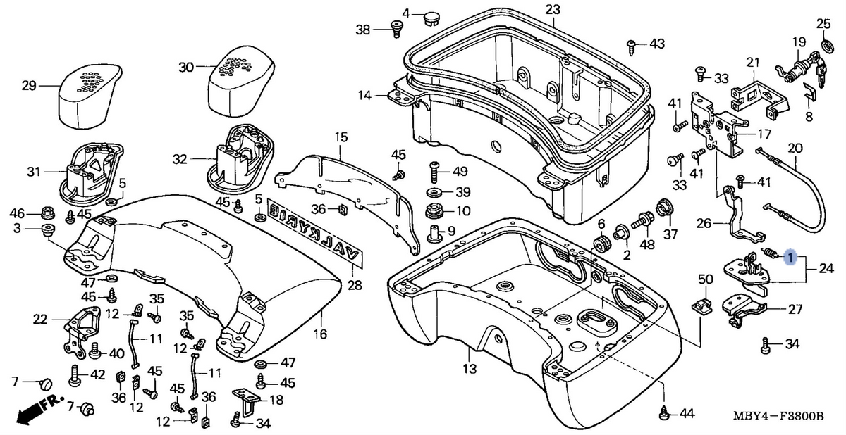 Honda OEM part 16592-ZE1-810