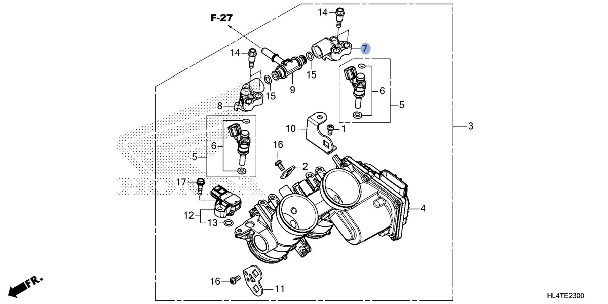 Honda OEM part 16610-HL4-B71