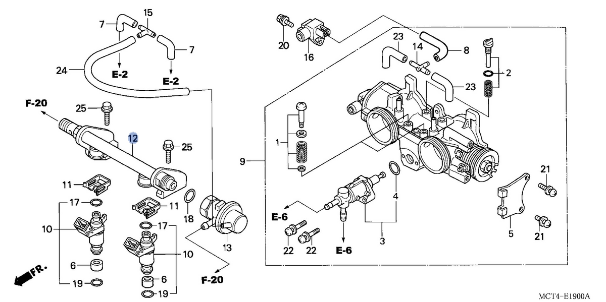 Honda OEM part 16610-MCT-003