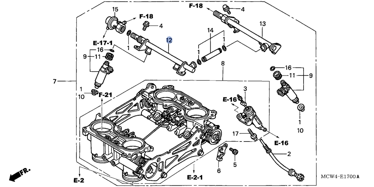 Honda OEM part 16610-MCW-003