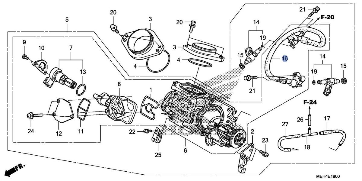 Honda OEM part 16610-MEH-003
