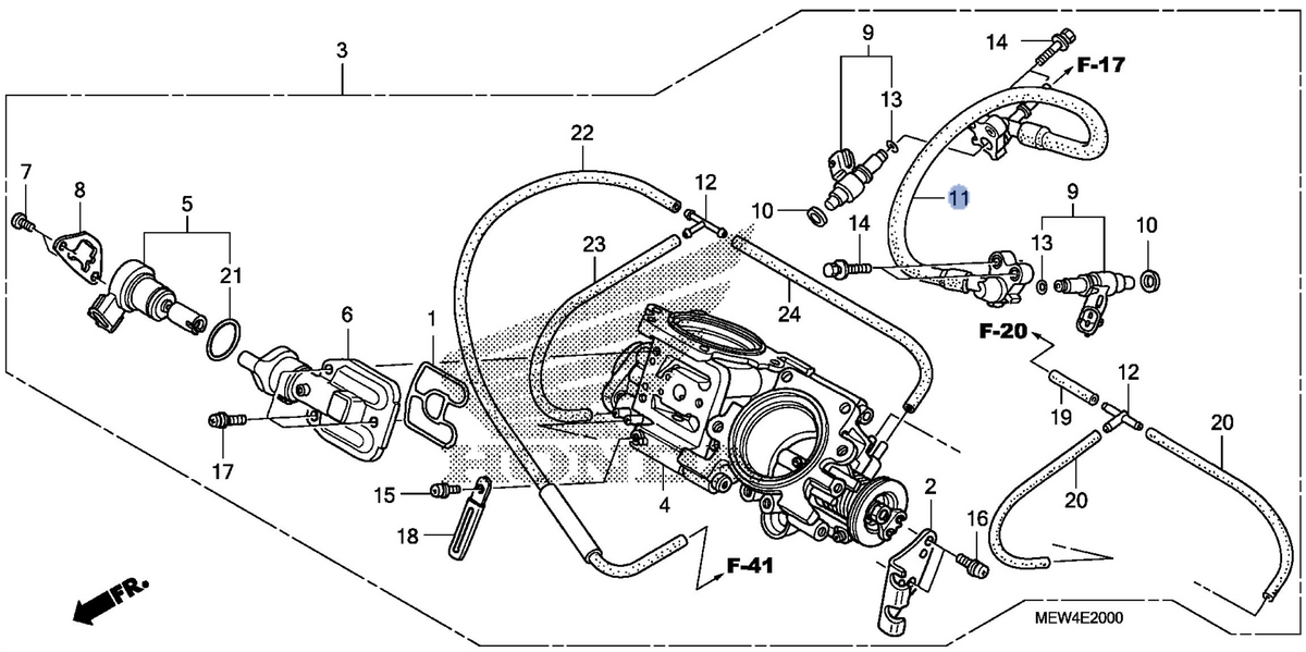 Honda OEM part 16610-MEW-921