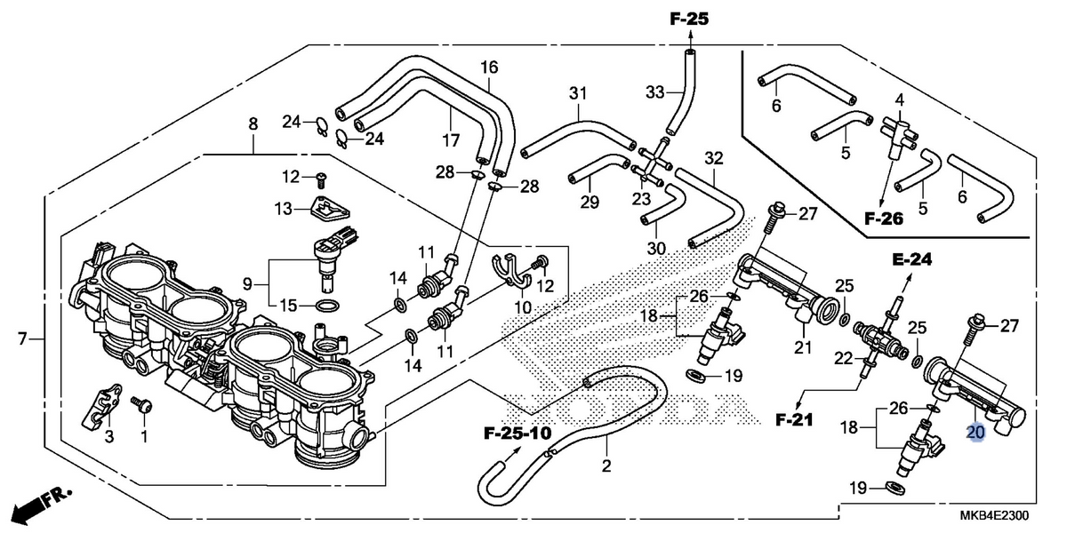 Honda OEM part 16610-MFL-003