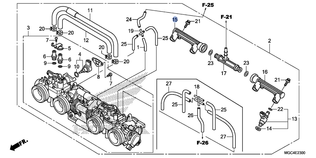 Honda OEM part 16610-MGC-D21