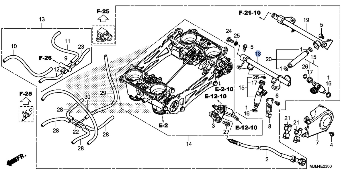 Honda OEM part 16610-MGY-641