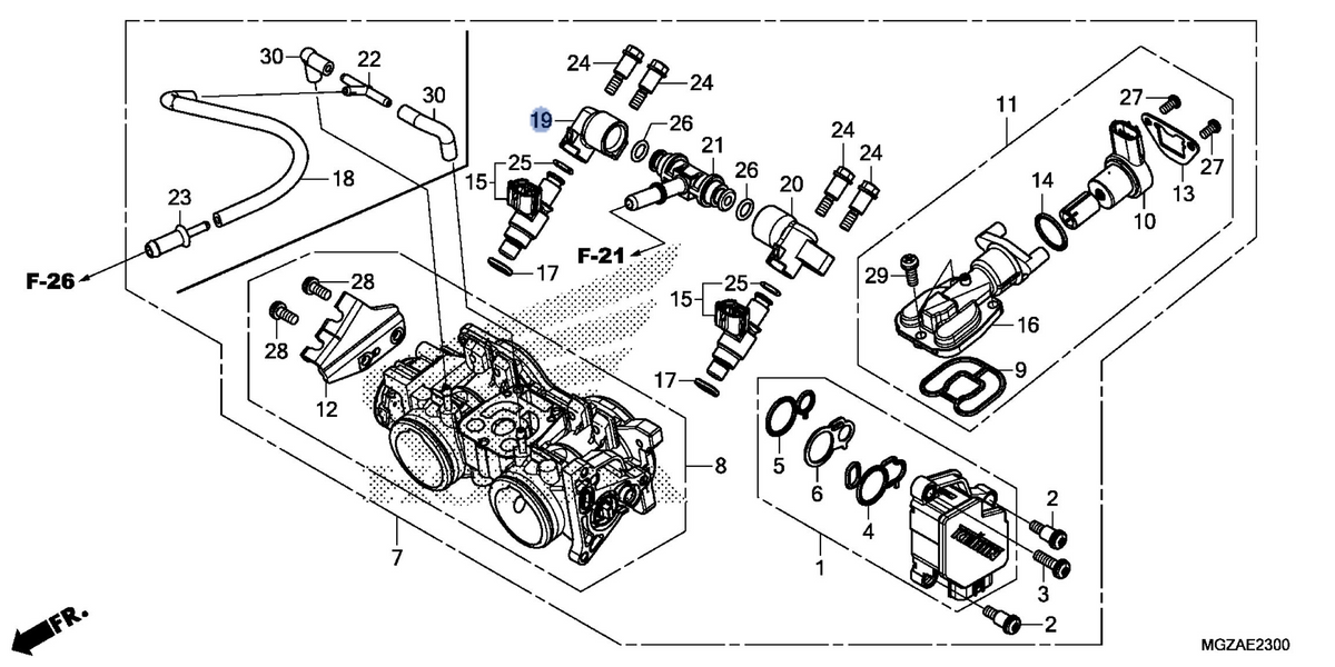 Honda OEM part 16610-MGZ-D01