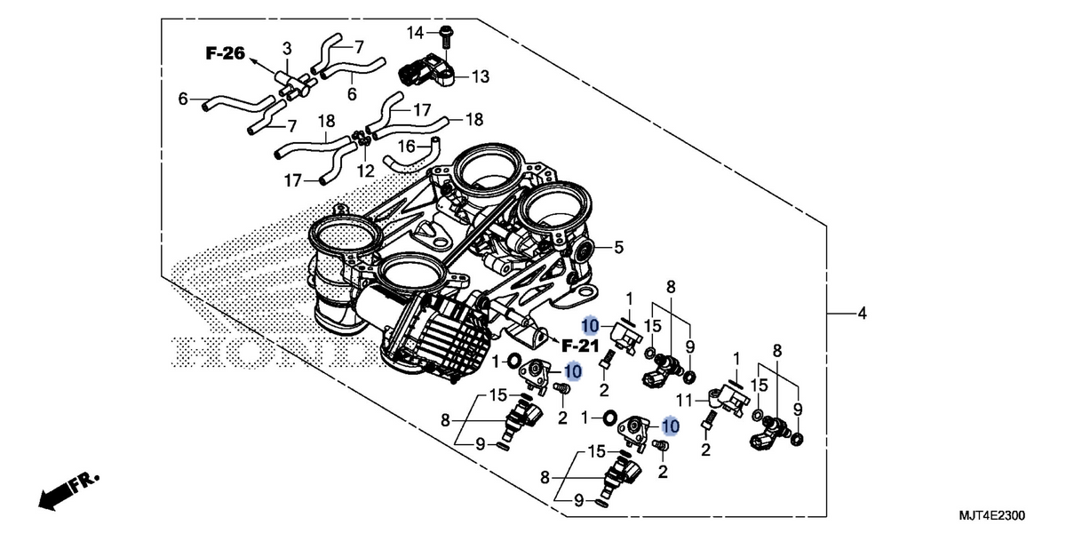 Honda OEM part 16610-MJT-E00