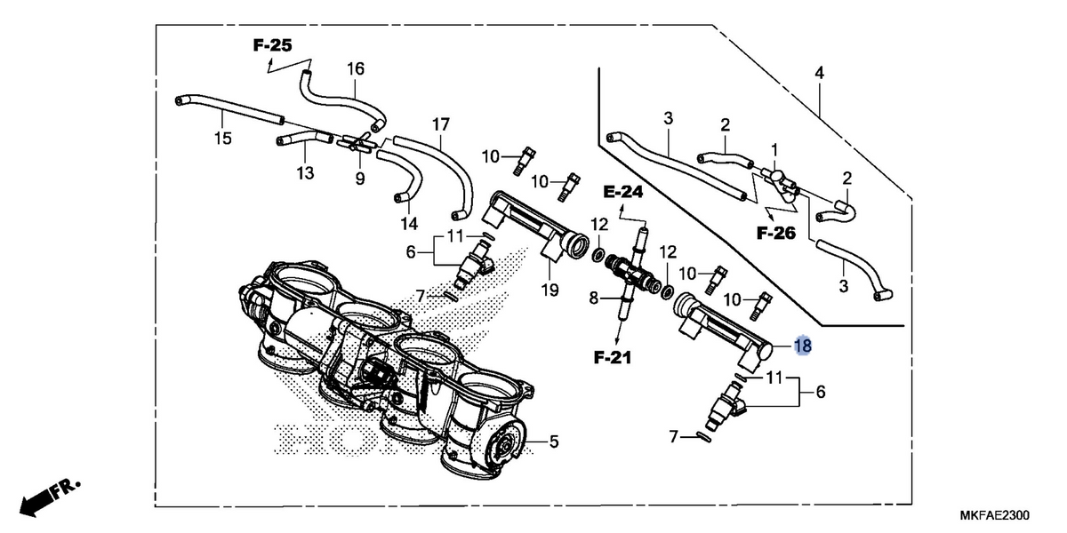 Honda OEM part 16610-MKF-D41
