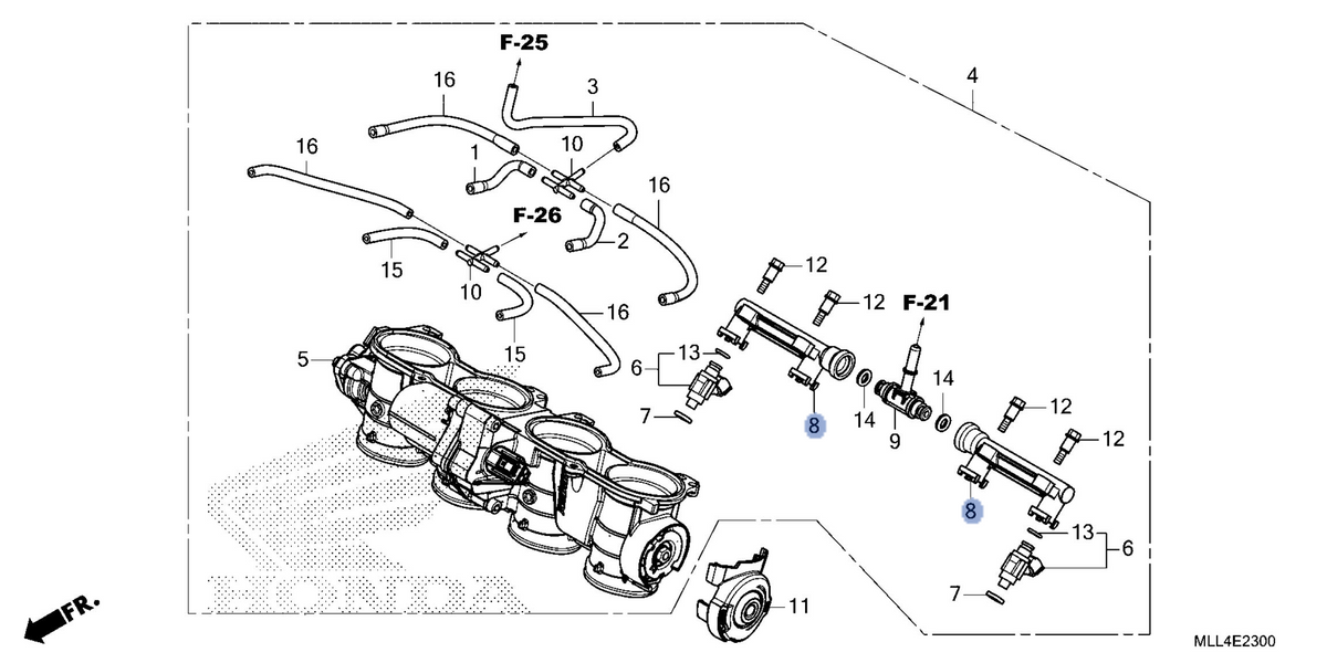 Honda OEM part 16610-MKJ-E51