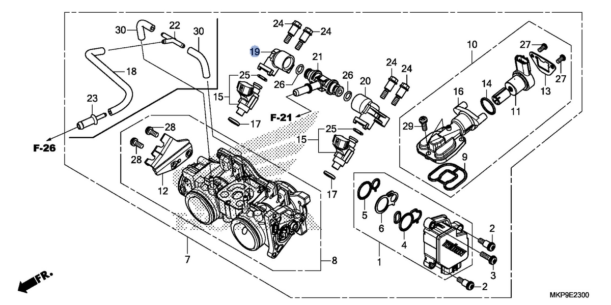 Honda OEM part 16610-MKP-T01
