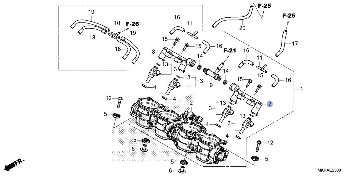 Honda OEM part 16610-MKR-DH1