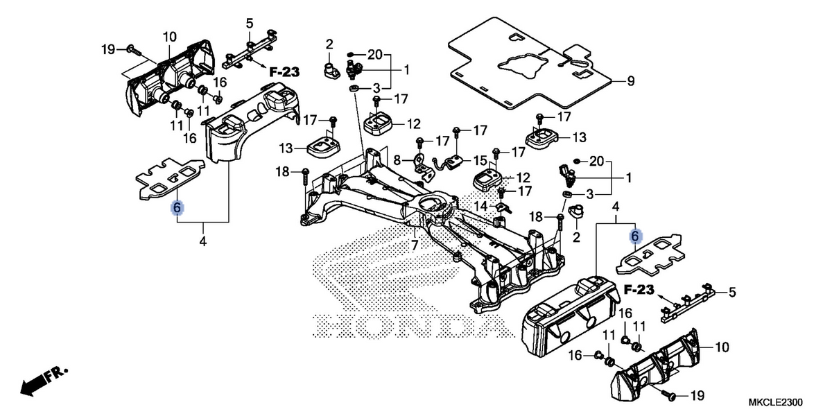 Honda OEM part 16616-MKC-A00