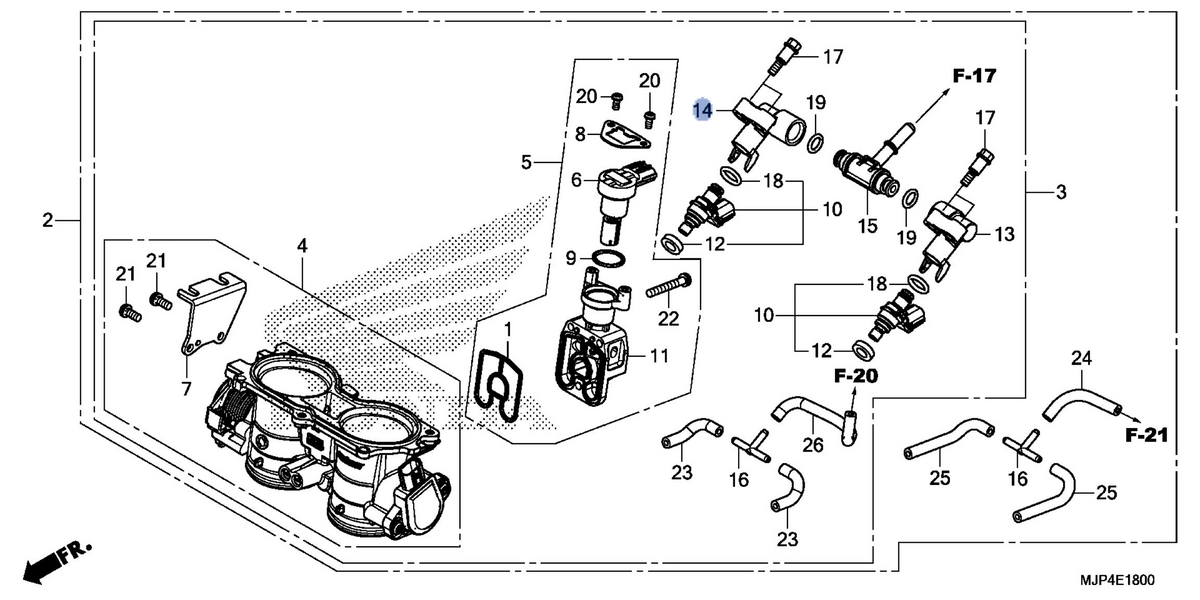 Honda OEM part 16620-HL4-003