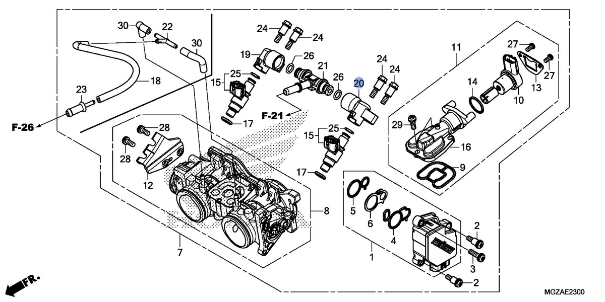 Honda OEM part 16620-MGZ-D01